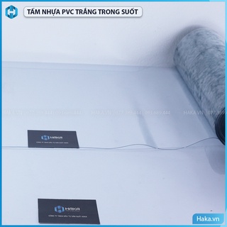 Tấm nhựa Pvc trắng trong suốt, độ dày 0.5mm, khổ rộng 1400mm, dùng làm khăn trải bàn, chiếu trải sàn
