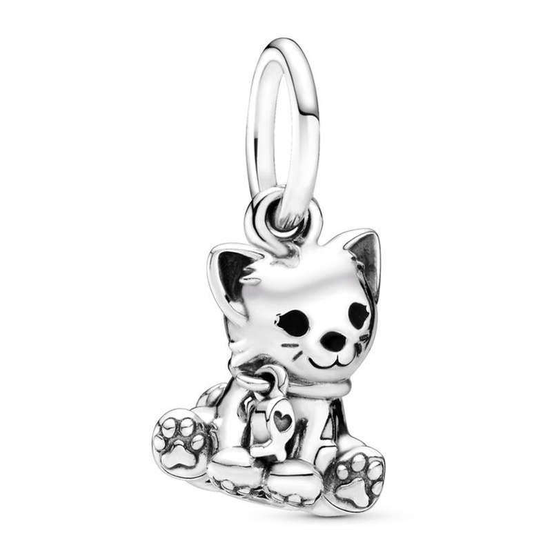 Hạt Trang Trí Vòng Đeo Tay Màu Bạc Họa Tiết Động Vật Hoạt Hình Dễ Thương Diy