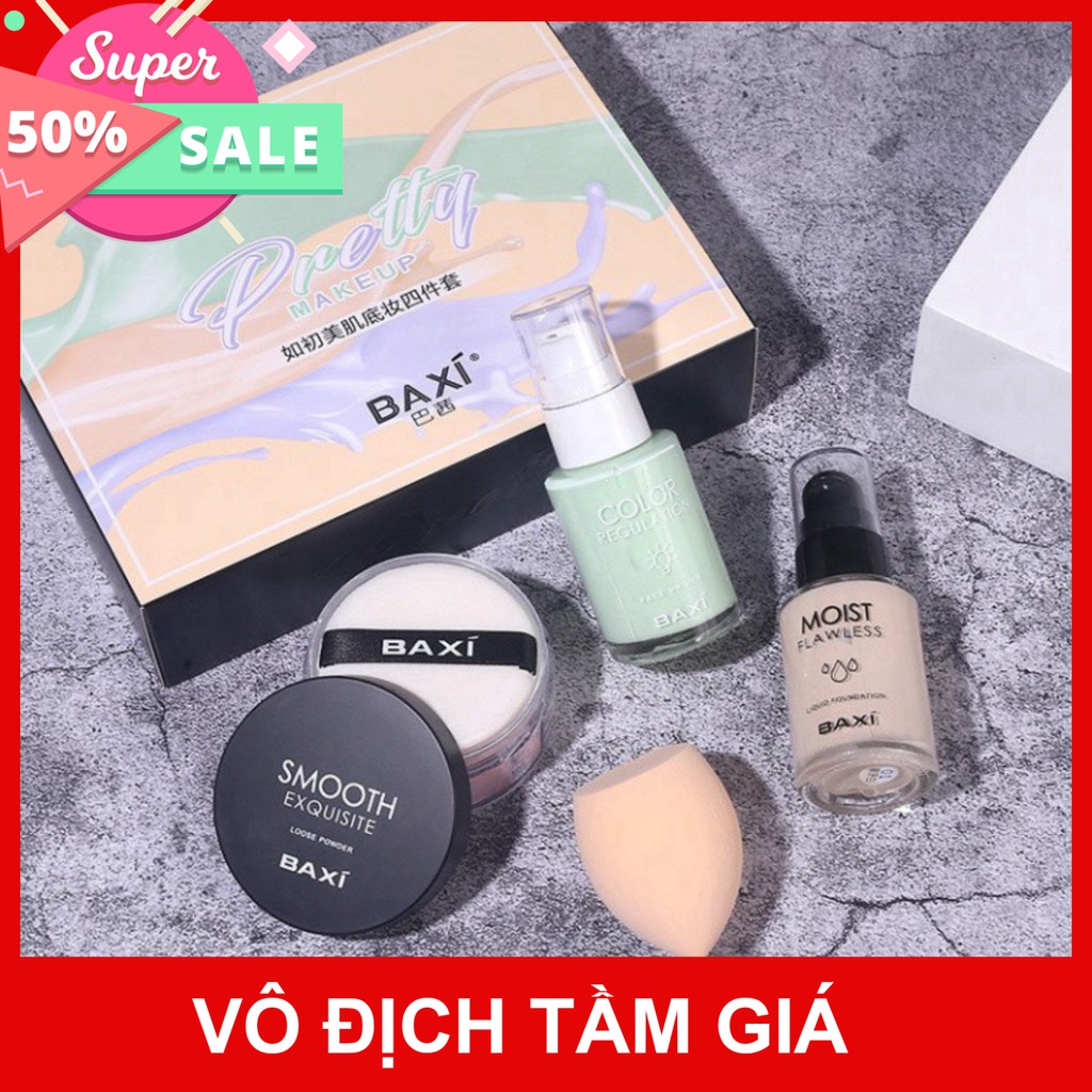 [Sale 1k giá hủy duyệt] BỘ TRANG ĐIỂM 4 MÓN BAXI PRETTY MAKEUP