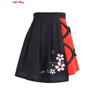 Váy xếp ly hai màu cosplay