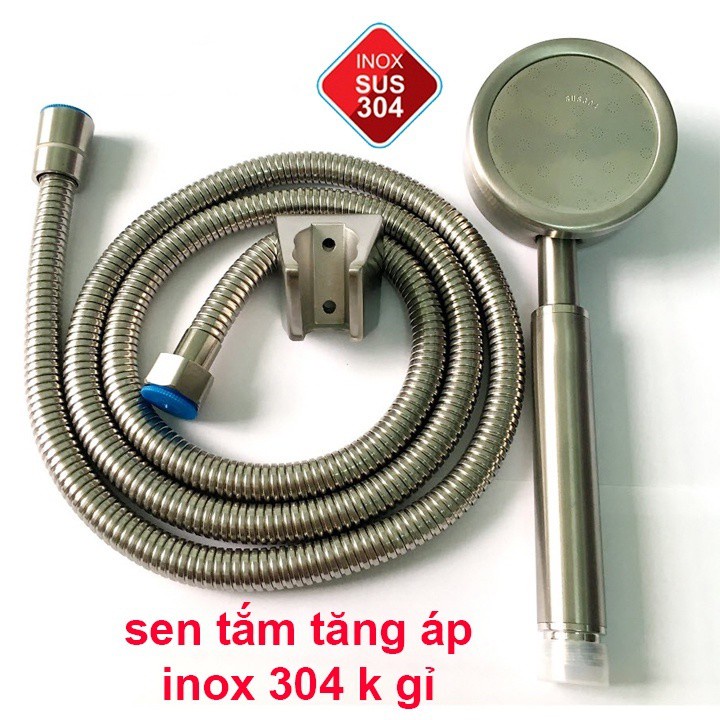 [CHUẨN 304] Bộ củ sen tắm nóng lạnh KIỂU TRÒN inox 304 cao cấp kèm phụ kiện