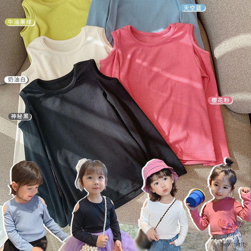 Áo kiểu tay dài chất Cotton phong cách Hàn Quốc cho bé gái