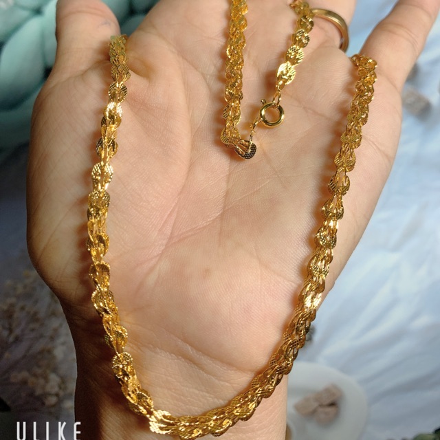 Dây Chuyền Mạ Vàng - Xi Vàng - Vàng non