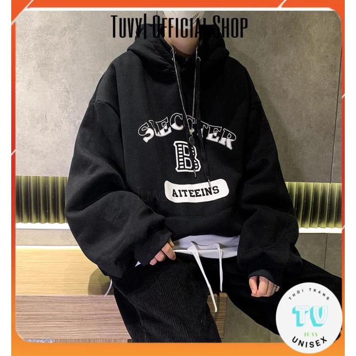 Hoodie nam nữ  TUVYSHOP  Áo hoodie tay dài dáng rộng in chữ thời trang cho nam