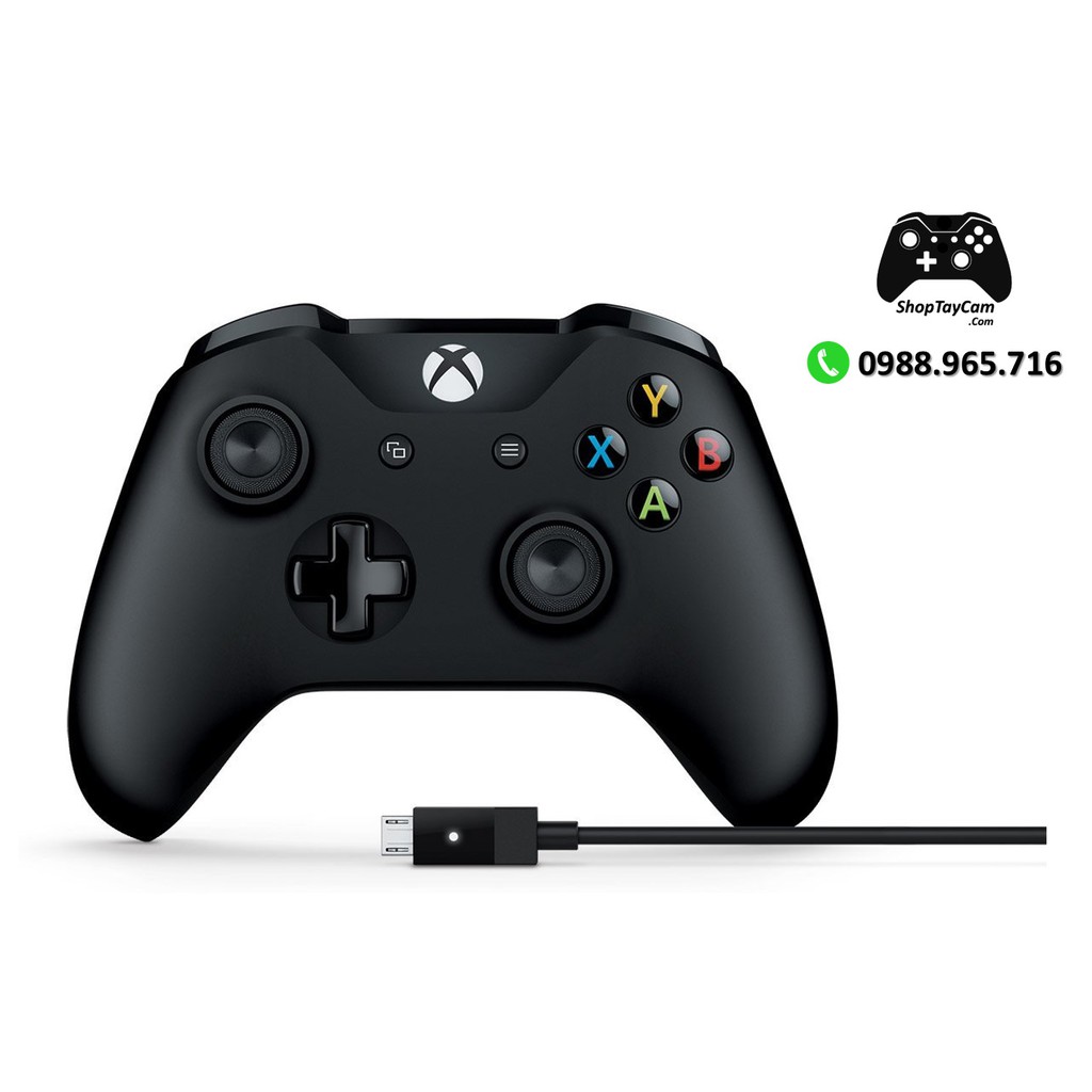 Tay Cầm Xbox One S Chính Hãng + Cáp Cable USB Chơi Game Tối Ưu Cho FO4 / FO3 / PC | TO | BigBuy360 - bigbuy360.vn