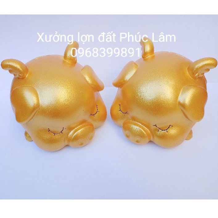 [GIÁ TẠI XƯỞNG] Lợn đất tiết kiệm, Lợn cánh tiên size to 19x17 cm,  heo đất (ảnh chụp và video thật)