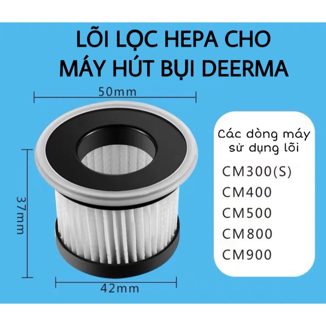 Lõi lọc Hepa cho máy hút hút bụi Deerma CM800, CM300(S), CM400, CM500, CM900