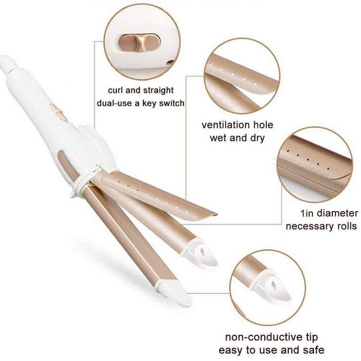 Máy Duỗi Tóc - Máy Uốn Tóc Đa Năng 2in1 Kèm Vỏ Bảo Vệ Cao Cấp