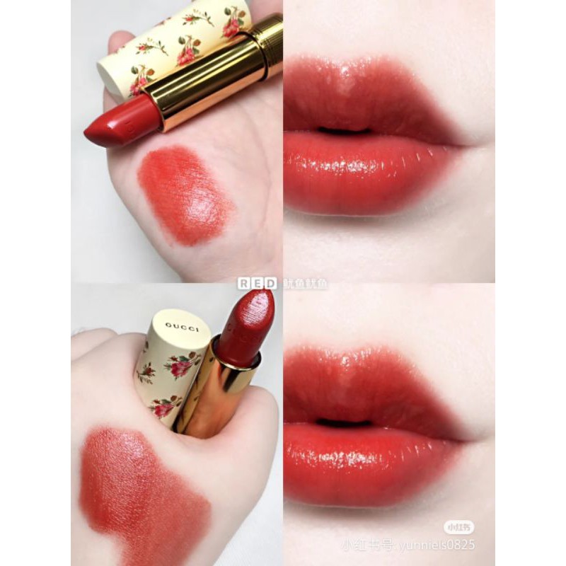 [25]Son gucci vỏ hoa Satin Goldie red | BigBuy360 - bigbuy360.vn
