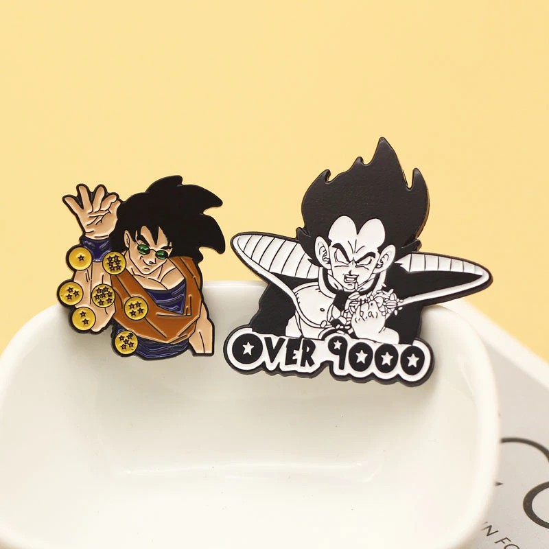 Pin cài áo manga anime Dragon Ball nhân vật Son Goku Vegeta - GC153