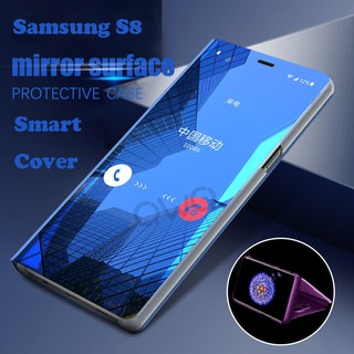 Ốp lưng điện thoại gương lật trong suốt cho Samsung Galaxy S8/S8 plus/Note 8