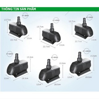 Bơm Bể Cá Atman AT - 3000 - 4000 - 5000 - 6000 - 8000