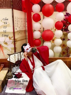 Hán phục nam áo choàng đỏ ( hàng ord)