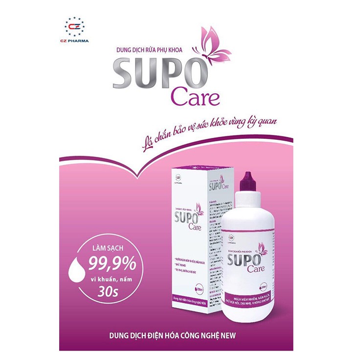 Dung Dịch Rửa Phụ Khoa SUPO Care (Chai 330ml) - Ngừa Viêm Nhiễm, Nấm Ngứa - Coastlinecare Pharmacy