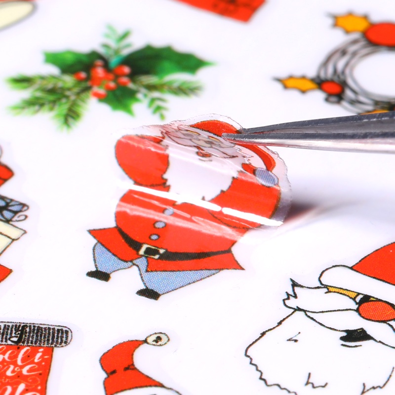 UR SUGAR Hình dán trang trí móng nghệ thuật hình lá mùa thu/người nhện/joker/Giáng Sinh/Halloween 3D đẹp mắt