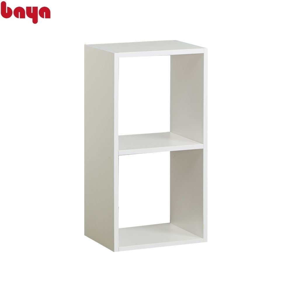 Kệ để sách đa năng 2 ô vuông BAYA SUND MFC chống thấm đưng sách, trang trí nhà cửa kích thước33.6x30x72 cm 2000517
