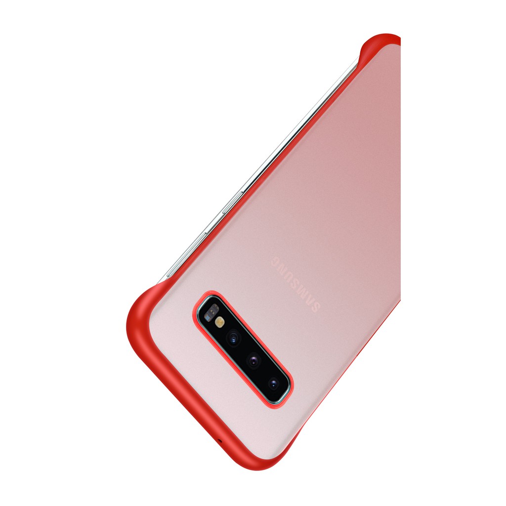 Samsung S10 S10plus with finger ring Borderless frosted phone case