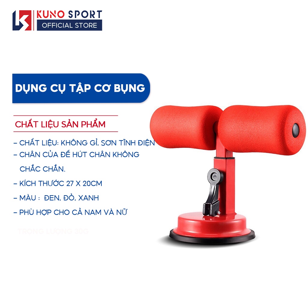 Dụng Cụ Tập Cơ Bụng Gym Yoga KUNO SPORT Dụng Cụ Tập Cơ Bụng Chữ T Đa Năng Nam Nữ Tại Nhà Bám Sàn Nhà Chắc Chắn