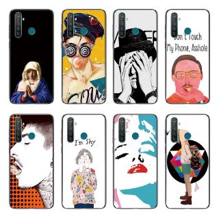 Ốp lưng TPU in họa tiết dành cho điện thoại OPPO Realme 5 Pro/Realme Q/Realme XT/X2/K5/X Lite