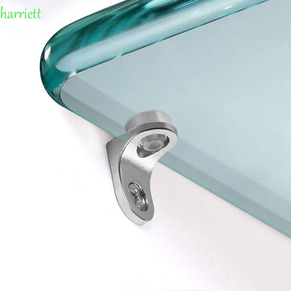 10 giá đỡ bằng kẽm hợp kim chịu lực nặng có đế hít để gắn kính thủy tinh/ kệ tủ góc nhà bếp