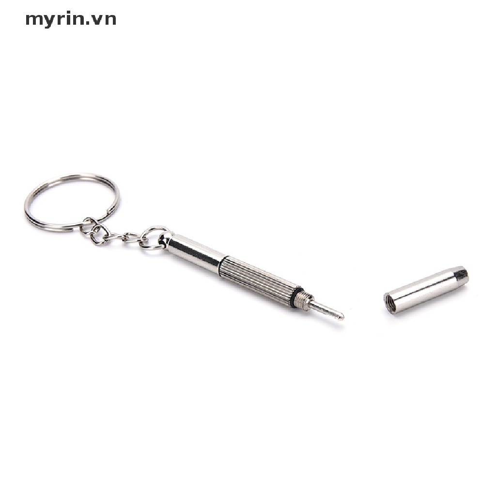 Set 5 Tua Vít Mini 3 Trong 1 Sửa Kính Mắt Đồng Hồ Kèm Móc Khóa Tiện Lợi