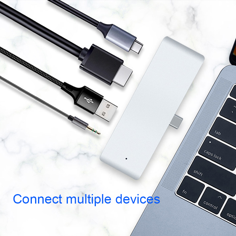 Đầu Đọc 4 Trong 1 Usb-C Hub Usb 3.1 4k Hdmi Cho Macbook Pro