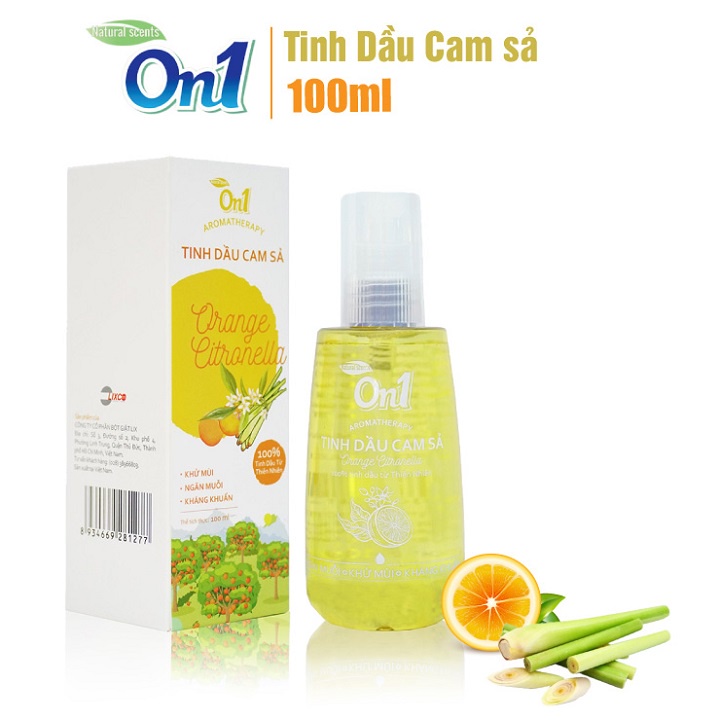 Tinh dầu On1 hương cam sả 100ml - 100% tinh dầu từ thiên nhiên (N3101)