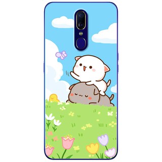 Ốp lưng OPPO F11, F11 Pro in hình Mèo bắt bướm
