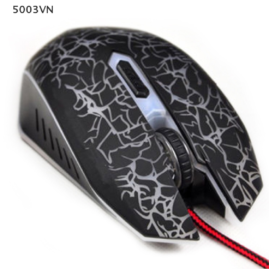 Chuột Quang Chơi Game 4000 DPI 6 LED Có Dây Chuyên Nghiệp