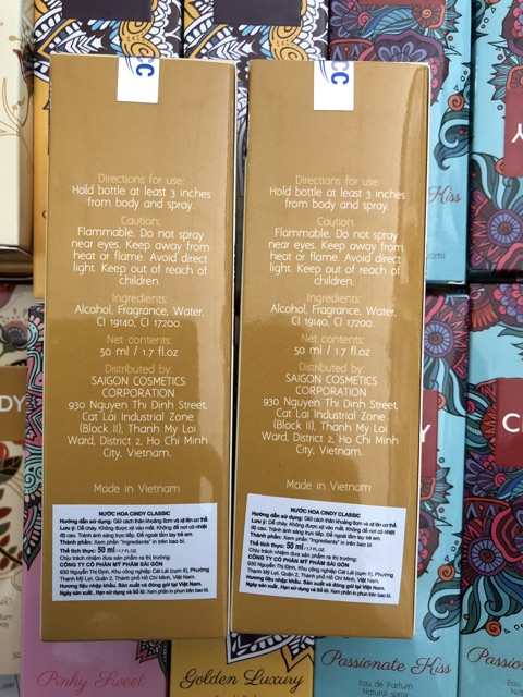 NƯỚC HOA CINDY GOLDEN LUXURY CHÍNH HÃNG