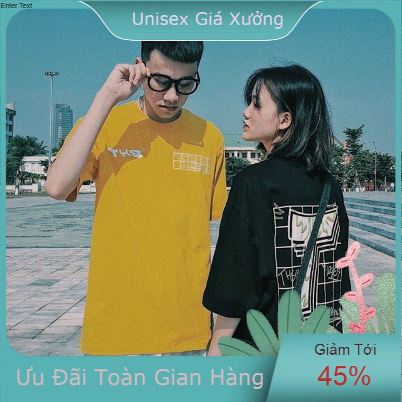 Áo Thun Unisex Tay Lỡ Form Rộng Phong Cách Hàn Quốc Freesize