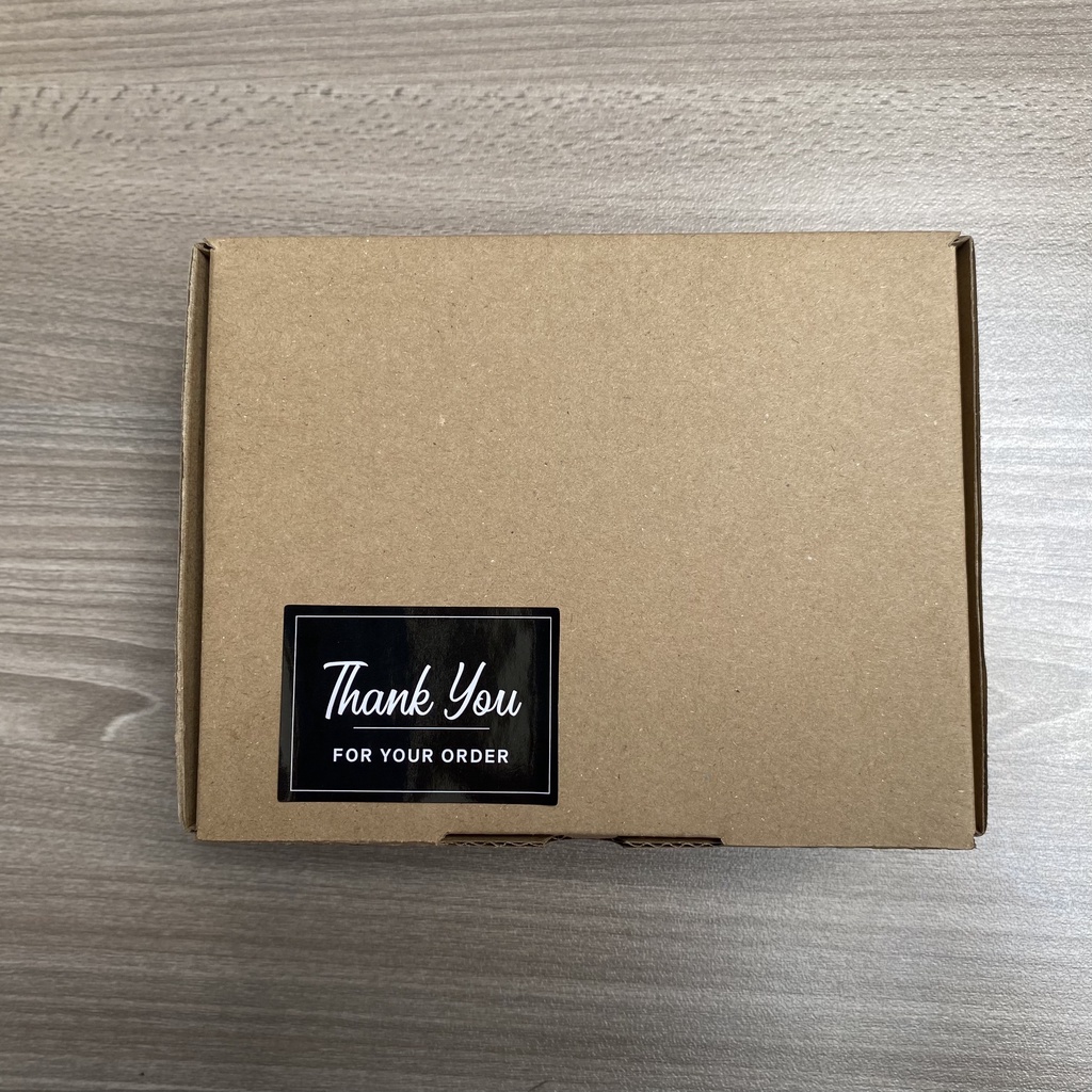 SET 100 Tem Sticker chữ nhật , Decal dày sắc nét - Tem dán Thank You, TEM cảm ơn gói hàng, hộp, niêm phong