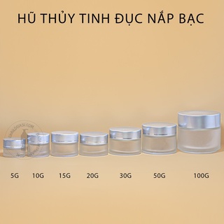 HŨ THỦY TINH NẮP BẠC NHIỀU KÍCH THƯỚC