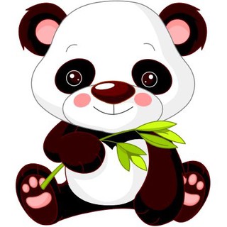 Tem dán Gấu trúc phản quang đẹp