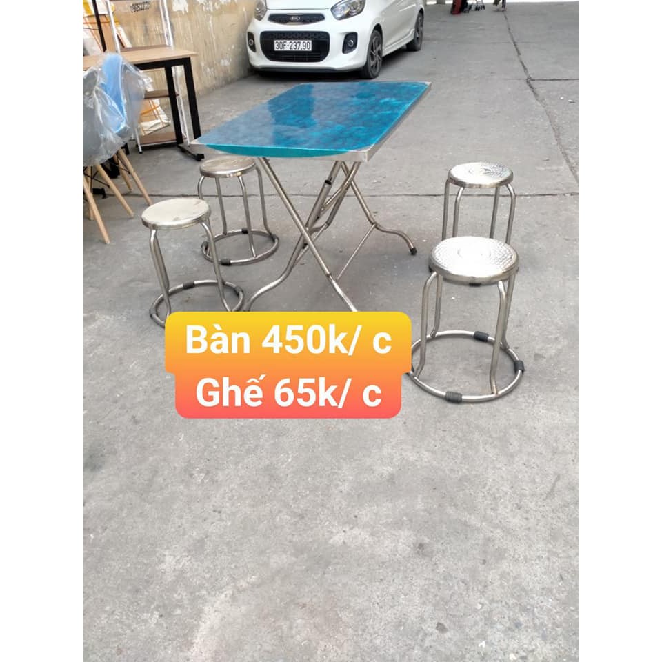 bàn ghế inox giá xưởng ship hà nội, ko ship tỉnh