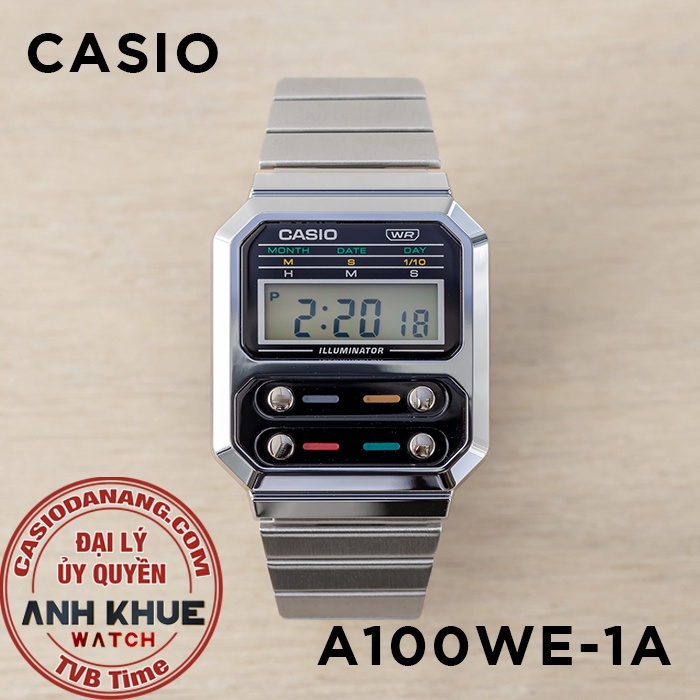 Đồng hồ unisex Casio Standard chính hãng Anh Khuê A100 Series