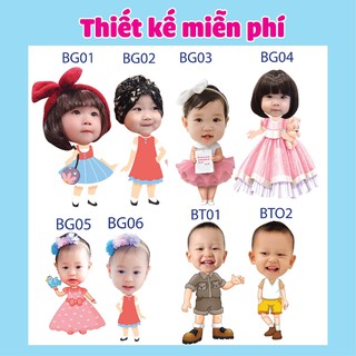 Hình chibi sinh nhật cho bé cao 40cm