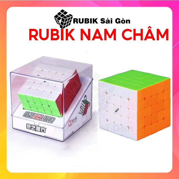 Rubik nam châm 5x5 QiYi MS rubic 5x5x5 biến thể magnetic thi đấu quốc tế xoay trơn mượt cắt góc tốt