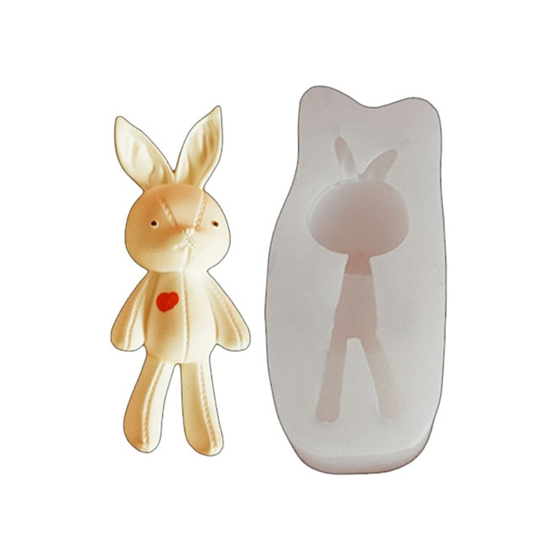 Khuôn làm bánh quy bằng silicon hình thỏ hoạt hình 3D