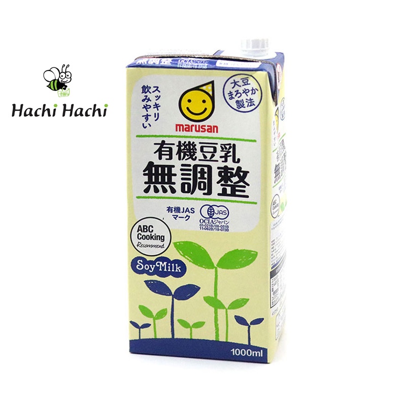 SỮA ĐẬU NÀNH HỮU CƠ MARUSAN KHÔNG ĐƯỜNG 1L - Hachi Hachi Japan Shop