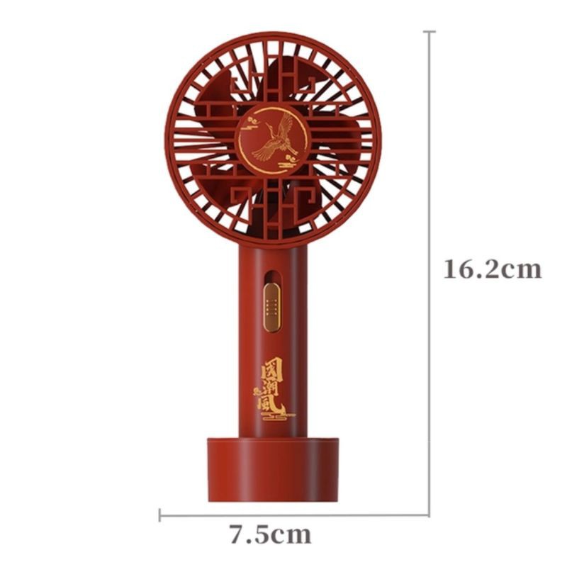 Quạt mini cầm tay phong cách cổ phong