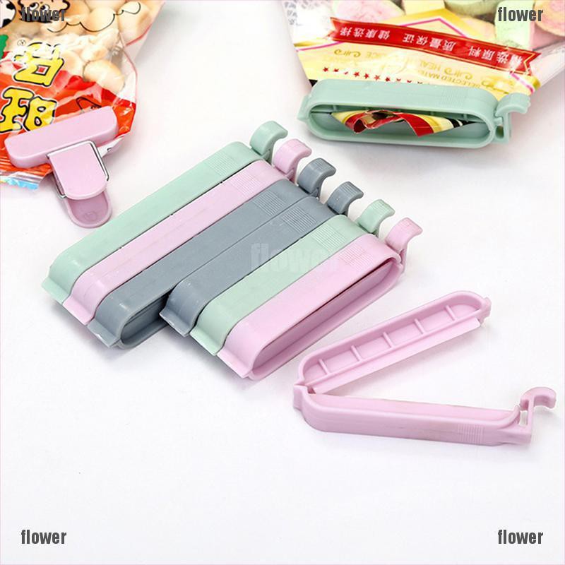 flower 12Pcs Bag Clip Snack Fresh Food Storage Sealer Clamp Clip Kitchen Tool