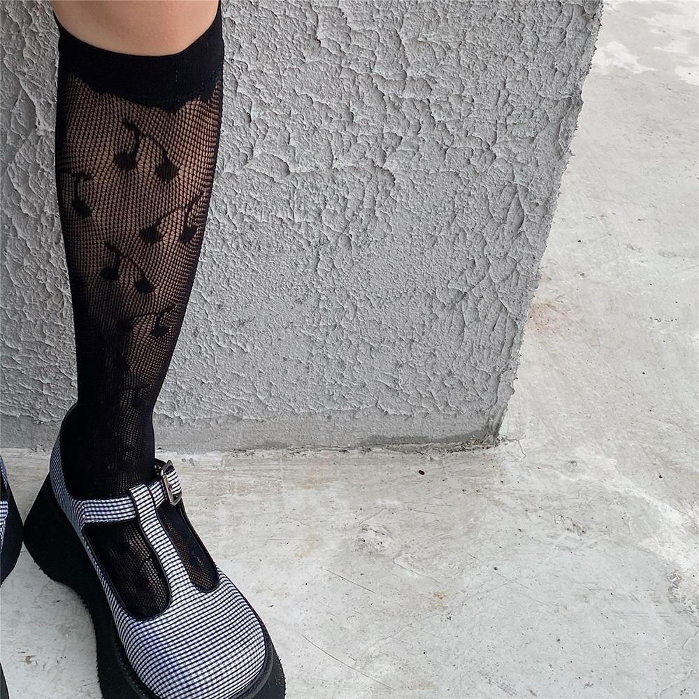 AROMA Vớ Nữ Họa Tiết Cherry Thời Trang