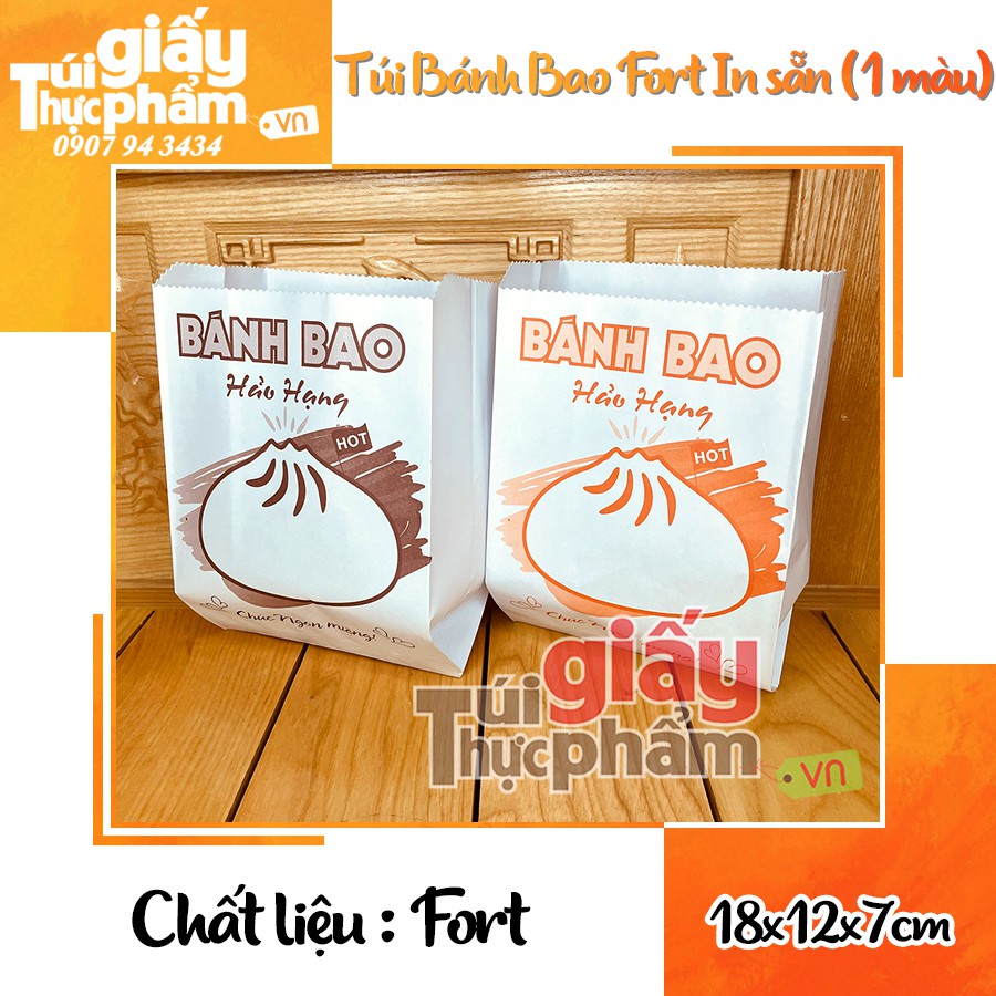 1000 túi đựng Bánh Bao - Fort (In Sẵn - 1 màu)