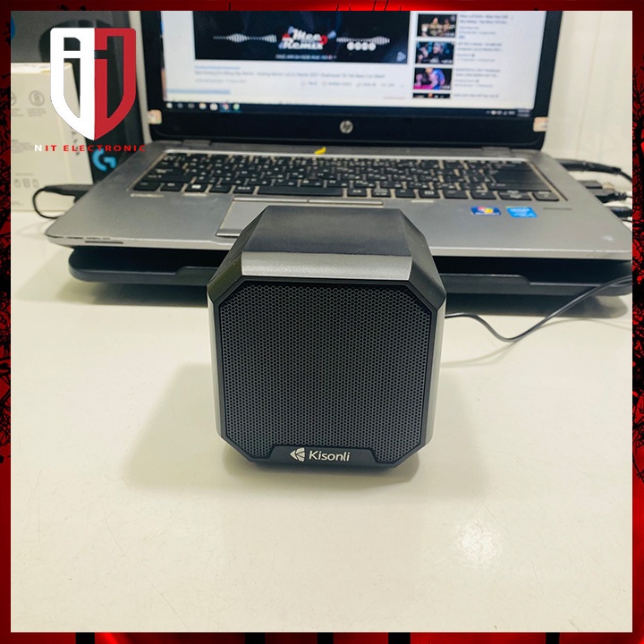 Loa máy tính laptop mini có dây để bàn chính hãng Kisonli I550 loa vi tính nghe nhạc