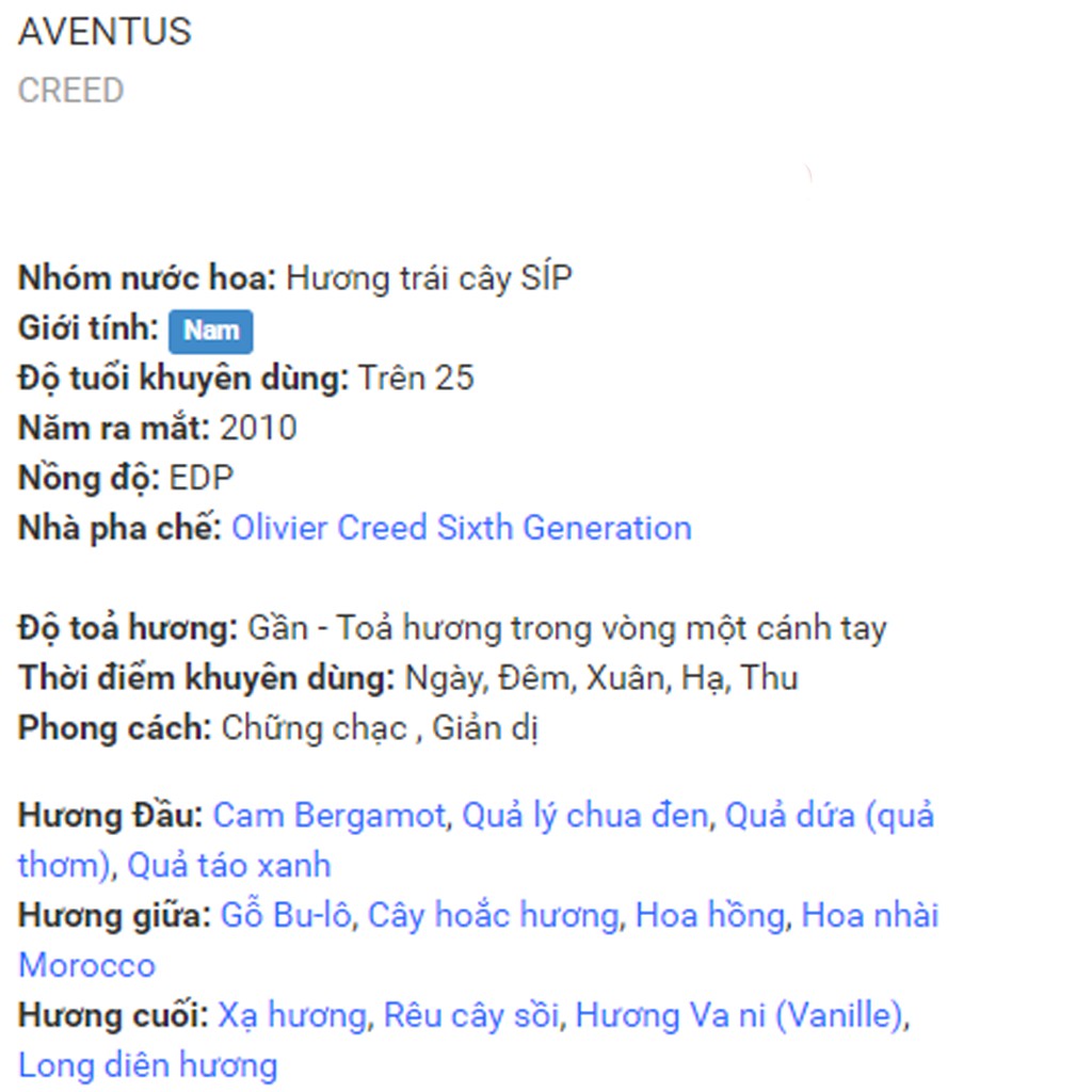 [Cam kết chất lượng] Chai 5ml/10ml nước hoa mùi Aventus (Batch 16m01) | Thế Giới Skin Care