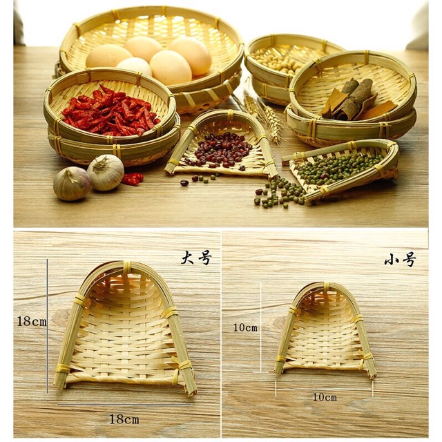 Rổ Đựng Trà Hoa Mini _ Dụng Cụ Son Cổ Trang_ Trang Trí _ Chụp Ảnh