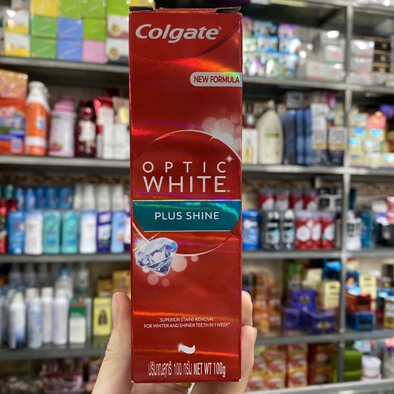 Kem đánh răng Colgate Optic White Plus Shine 100g