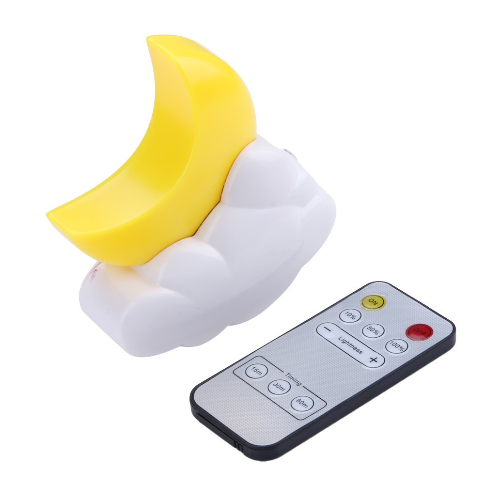 Đèn ngủ hình mặt trăng kèm thiết bị điều khiển từ xa | BigBuy360 - bigbuy360.vn