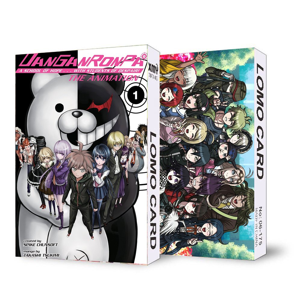 ( không kèm hộp ) Hộp ảnh lomo in hình DANGANRONPA game anime chibi 30 tấm